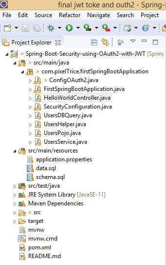 Spring Boot Security using OAuth2 with JWT