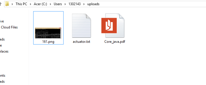 Upload and download the files using Spring Boot Application Upload and download the files using Spring Boot Application