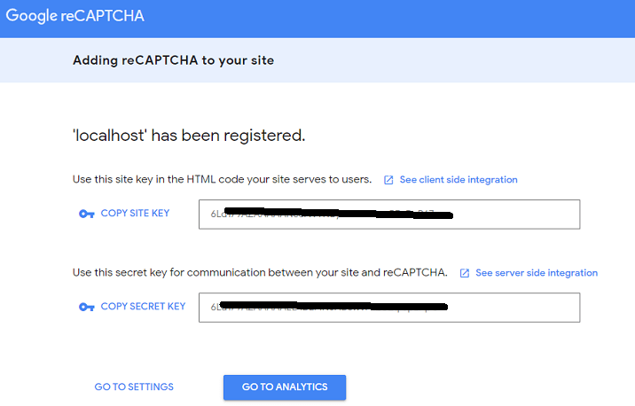 ReCaptcha Validation in Registration Form using Spring Boot Application