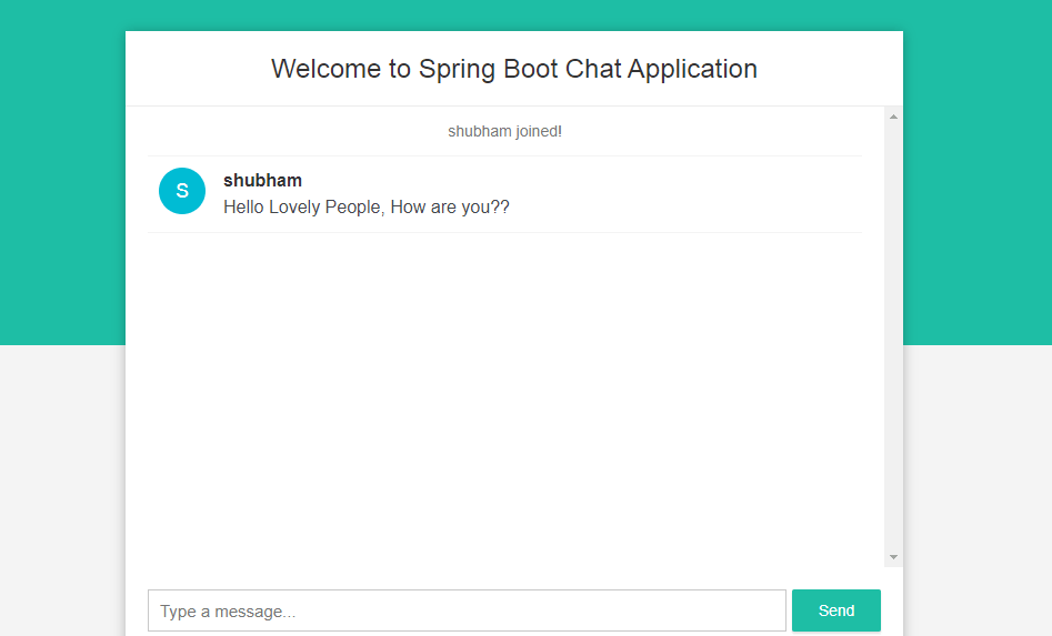 Build Spring Boot Chat Application from scratch