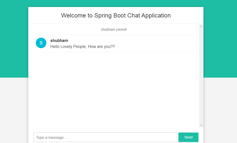 Build Spring Boot Chat Application from scratch Build Spring Boot Chat Application from scratch