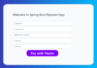 Payment Integration With Paytm in Spring Boot Application