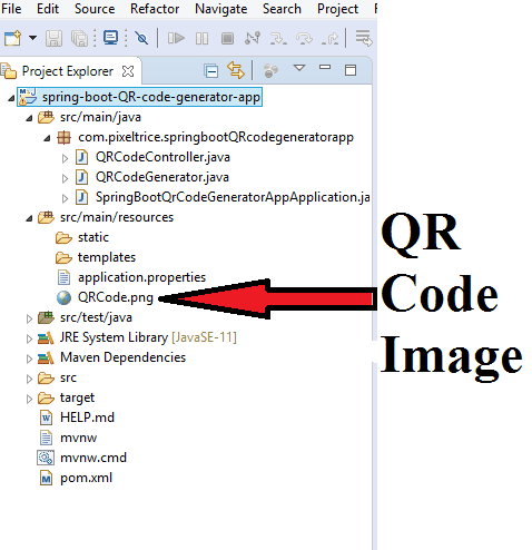 Generate the QR Code using Spring Boot Application
