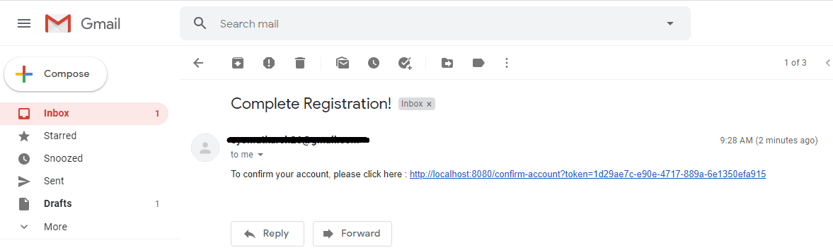 Send an activation link to email for the new user registration using Spring Boot Application Send an activation link to email for the new user registration using Spring Boot Application